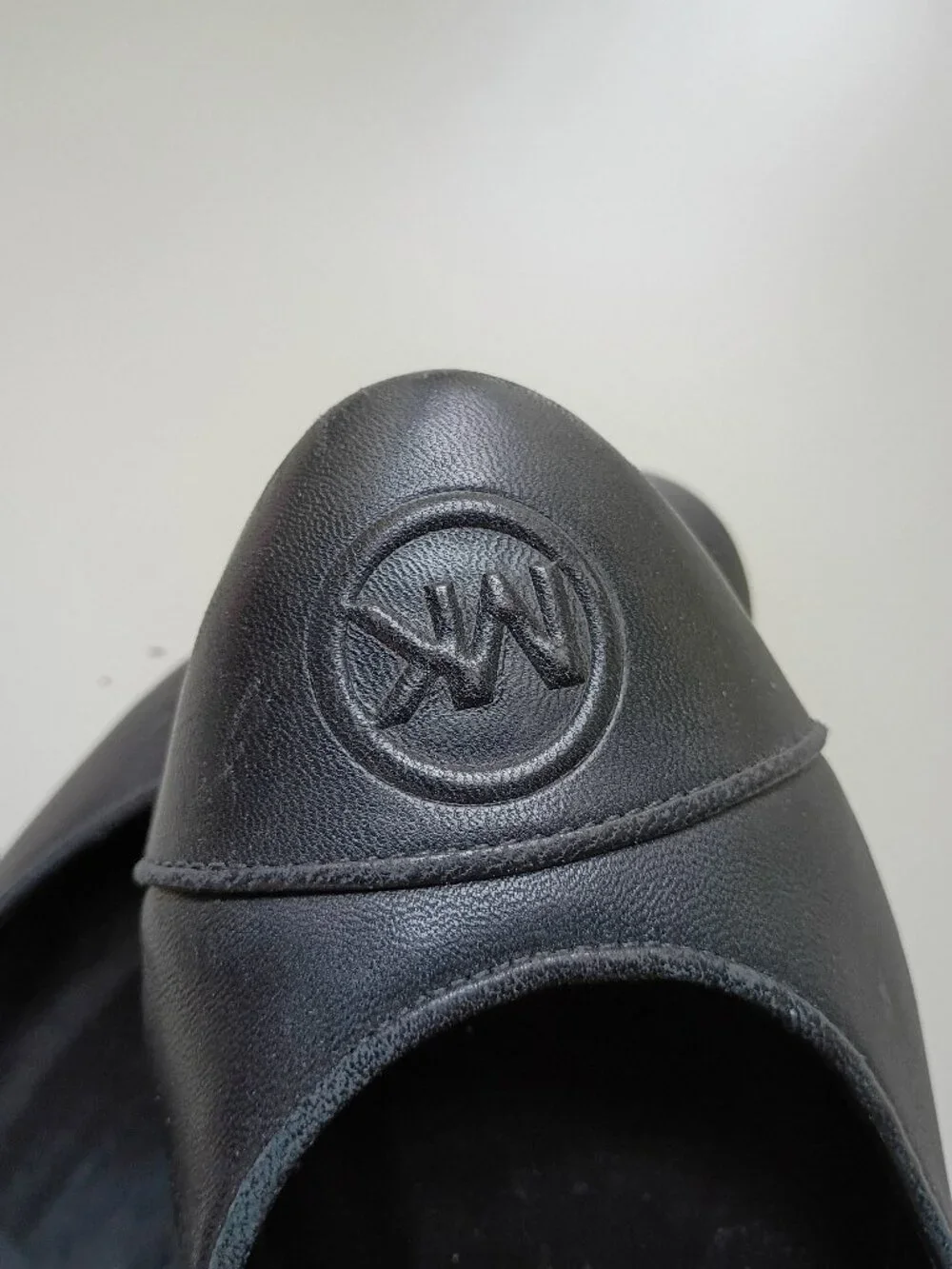 MK Black Leather Flats